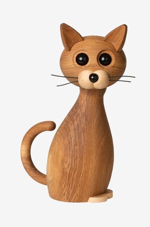 Spring Copenhagen - Trädekoration Lucky Katt 42 cm - Natur - Prydnadssaker - Från Homeroom