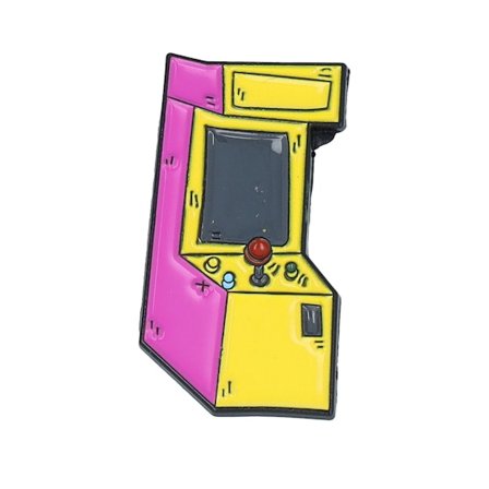 Cap Pins - Pink Akcesoria - Retro Gaming Arcade Metal Enamel Pin @ Hatstore