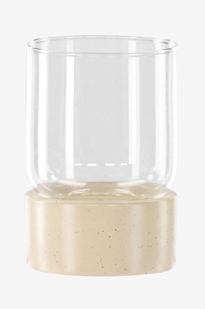 Venture Home - Lyhty Vica - Beige - Kynttilänjalat & lyhdyt - - Homeroom