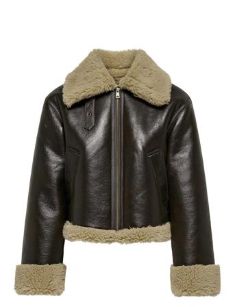 Onlverona Faux Bonded Jacket Cc Otw Brown ONLY