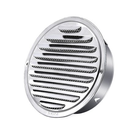 Pyöreä tuuletusritilä ruostumattomasta teräksestä 100 mm metalli tuuletusritilä Säänsuojaritilä hyönteissuojalla tuuletusritilä Venti