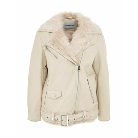 Stand Studio Women& Clothing Jakke Coats 61739 9028 22 Hvid, Dame
