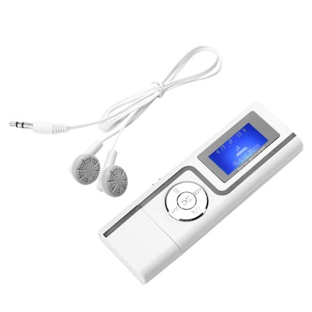 MP3-soitin, suora USB-liitäntä, MP3-näyttö, TF-korttipaikka, U-levyn kortinlukija (valkoinen)