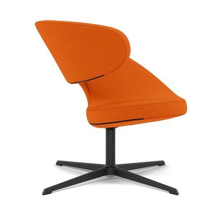 Varier Furniture Peel Club - Orange Wool - Black base