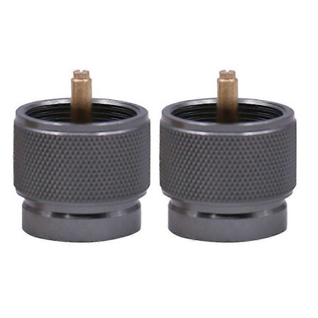 2-pack portabel propan gascylinderadapter för utomhuscampingkök - hållbar, effektiv och kompakt