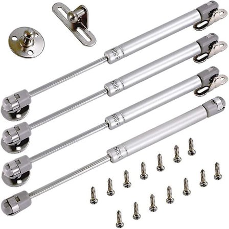 4 stk. Gasfjeder 150n / 15 kg 270 mm Hydraulisk gasfjeder Gasfjeder til køkkenmøbler Skabsdørslift med skruer (4 stk. - 150n)