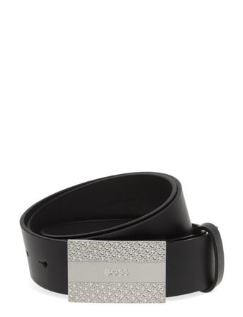Boss_Icon-Bmono_Sz35 Accessories Belts Classic Belts Svart BOSS