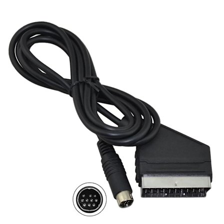 Erstatning 1.8m RGB Scart Kabel Scart AV Ledning for Sega for Saturn NTSC PAL