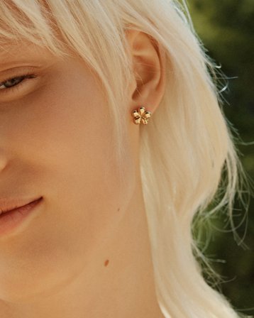 Edblad Daisy Studs Gold Gylden Smykker Pige - Kids Brand Store