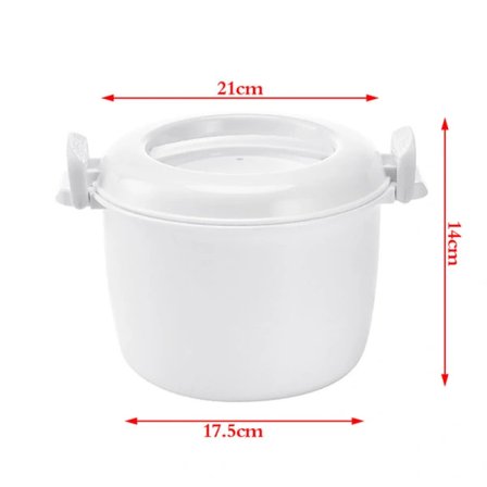 Mikrobølgeovn Ris Cooker Multifunksjonell Dampkoker Bento L A1