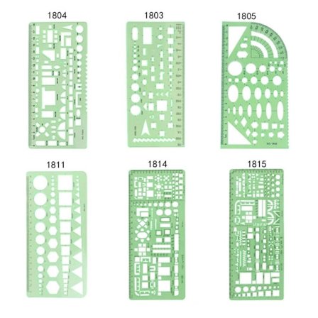 3/4/6/9/11/13PCS Set Teknisk arkitektonisk