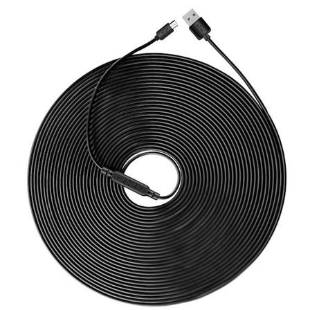 Kestävä USB-Micro USB -latauskaapeli valvontakameroille / puhelimille / tableteille