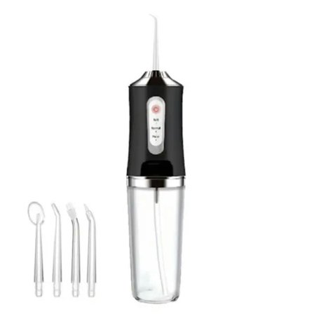 Vandtråd 3 tilstande Oral Irrigator, 220 ml sort