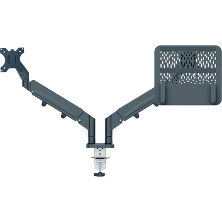 LEITZ Ergo dobbel skjermarm og stativ for bærbar PC