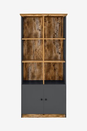 Loft24 - Reol Castor 6 åbne rum 2 låger - Flerfarvet - Bogreoler - Fra Homeroom