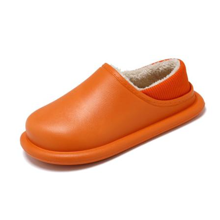 Herr Rund Tå Fuzzy Winter Home Shoe Vattentäta Varma Tofflor