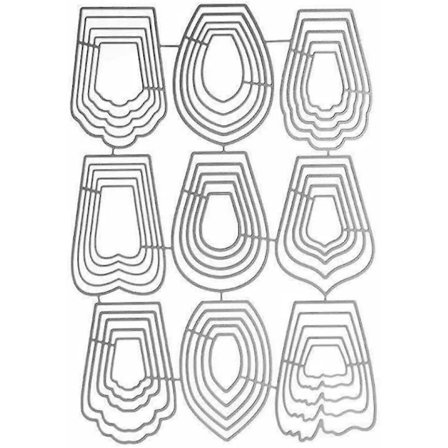 Blomsterskærende Stanser Metal Diy Prægnings Skabeloner Skabelonforme Til Scrapbooking 1 Sæt Hjemmedekoration Billedramme