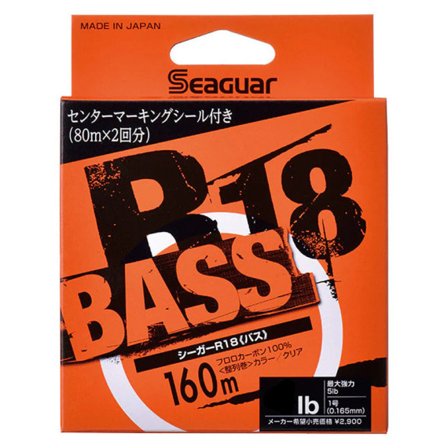 Seaguar R18 Bass 160m 16lb 0.33