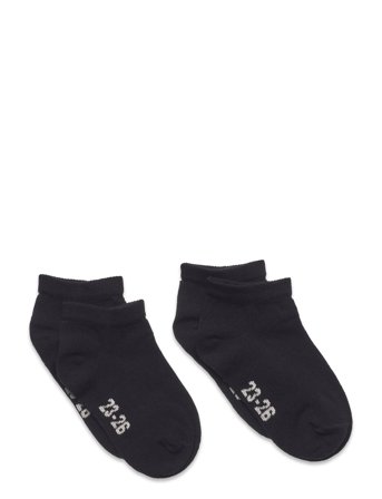 Minymo Ankle Sock Low Cut (2-Pack) - Black - 23
