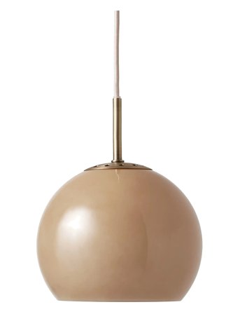 Frandsen Lighting Ball Glass Pendant - Beige - Ø25