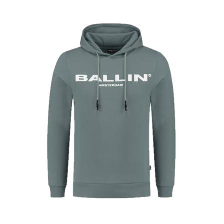 Ballin Amsterdam, Logo Hoodie Blauw, Heren, Maat:M