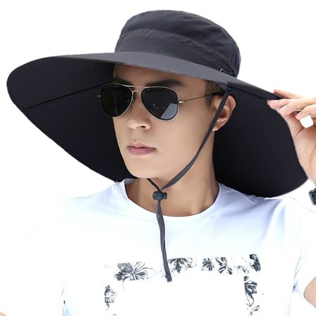 Bredskygget solhat til mænd og kvinder, vandtæt kasket