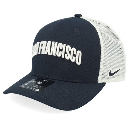 Nike MLB - Negro trucker Gorra - San Francisco Giants Dri-fit Rise Black/Natural Trucker - Nike @ Hatstore