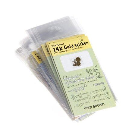 50 st Korea tecknad anti-strålning guldpläterade mobilkamera mobiltelefon klistermärken