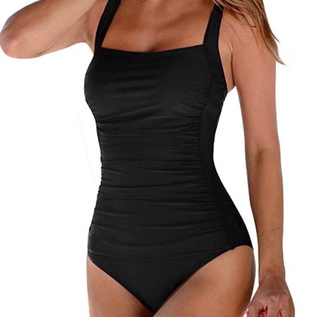 Naisten yksivärinen hoikentava uimapuku uimapuku push-up uimapuvut