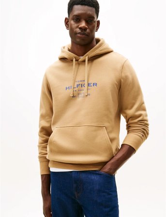 Tommy Hilfiger Oval Graphic Hoodie - Beige - XL