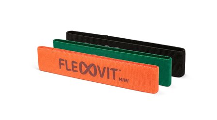 Flexvit Mini Trainingsband Athlete 3 stk., Sport & Velvære, Fitnessudstyr, Træningselastikker