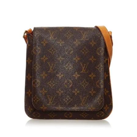 Louis Vuitton Vintage, Pre-owned Canvas louis-vuitton-bags Bruin, Dames, Maat:ONE Size