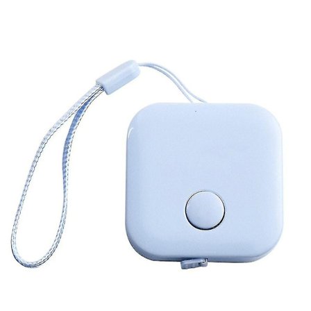 Kaksipuolinen mittanauha painikkeella, ompelun kangasmitta, vartalon mittaus (1 kpl, sininen)