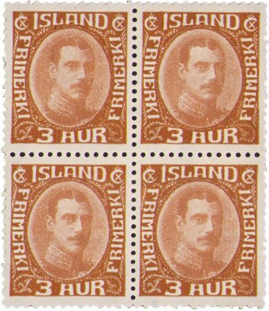 Island 1931 - AFA 157 - Postfrisk 4-blok