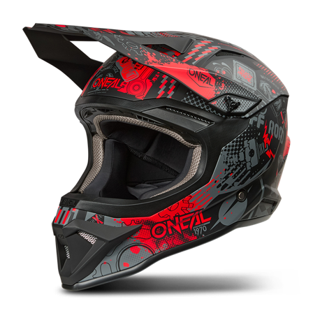 MX-kypärä O'Neal 1Srs Vibrant Musta/Punainen M