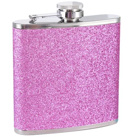 Rustfritt stål med fargerik glitter hofteflaske - Lagrer 6