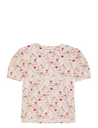 T-Shirt Ss Aop White Minymo