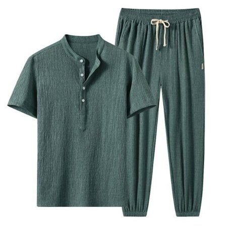 Herr 2 st kortärmad skjorta Casual Suit