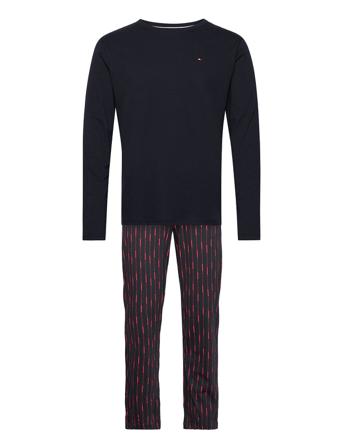 Cn Ls Pant Jersey Set Print Patterned Tommy Hilfiger