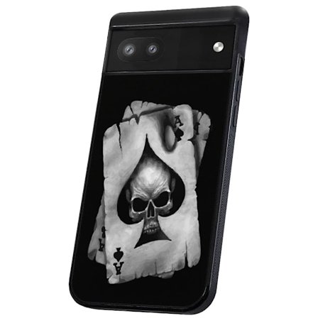 Google Pixel 6 - Deksel/Mobildeksel Dødningehode Kortstokk