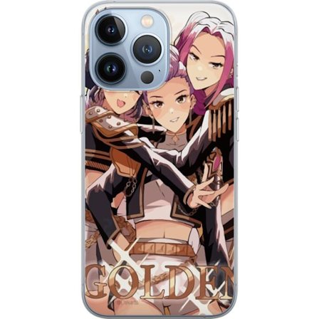 Kompatibelt Mobilskal till Apple Apple iPhone 13 Pro K-Pop Demon Hunters guld svart anime trio kpop e-sport inspirerad design kraftfull stil