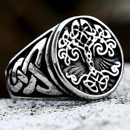 Ring - Norse Mythology - Yggdrasil - Stainless steel - High quality