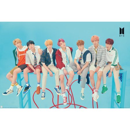 K-POP - BTS - Group Blue