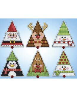 Plast Canvas Julefigurer 6-pak - Design Works Crafts