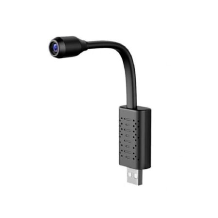 USB Spionkamera 1080P HD-kamera med justerbar övervakningsvinkel Svart YEMAESRE