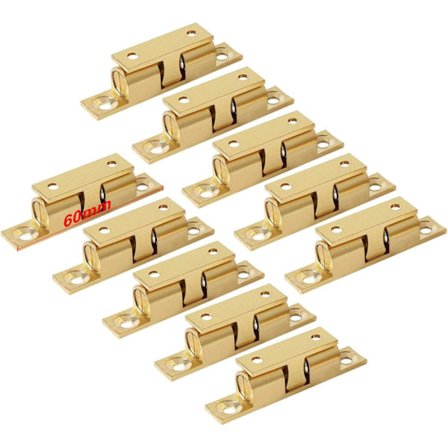Messing dobbel kulelås 60mm (10 stk)