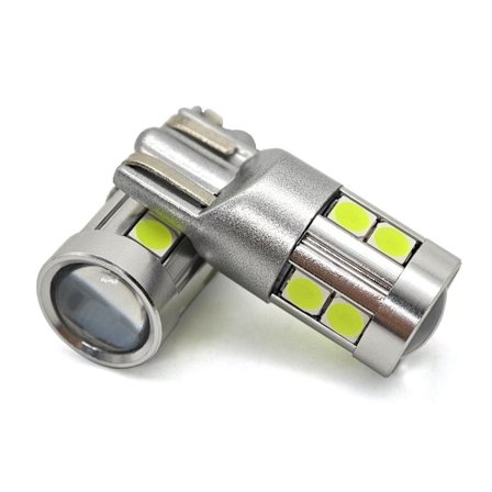 2 st W5W LED T10 12-24V CANBUS glödlampa 500lm 8 färger Grön