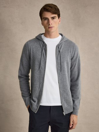 John Henric Men's Grauer Zipper-Hoodie Regular Fit Size M