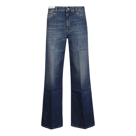 PT Torino, Wide Jeans Blauw, Dames, Maat:W27