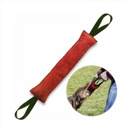 40 cm tuhoutumaton koiran makkara 2 kahvalla, paloletku koiran lelu, erittäin kestävä